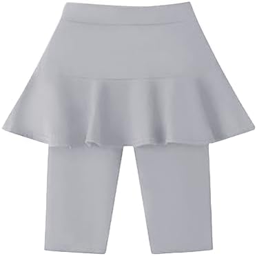 Toddler Girls Leggings with Ruffle Skirt and Stretchy Waist