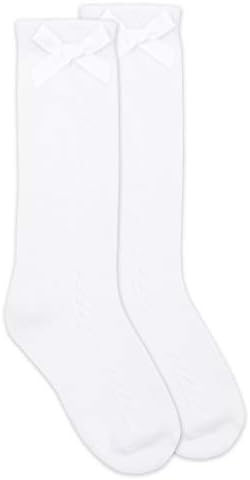 Jefferies Socks Girls Pointelle Bow Knee High Socks for her