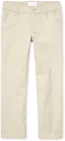 The Childrens Place Girls Bootcut Chino Pants Trendy Comfortable