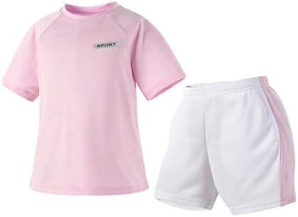 Boys Girls 4-13 Yr Comfy Athletic Summer T-SHIRTS SHORTS Set