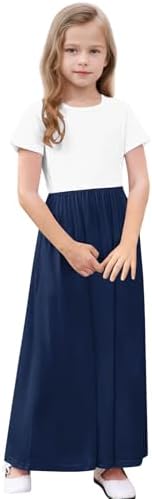 Girls Summer Casual Dress with Pockets