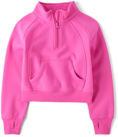 Snuggle Up with Comfort The Childrens Place Girls Fleece Quarter Zip