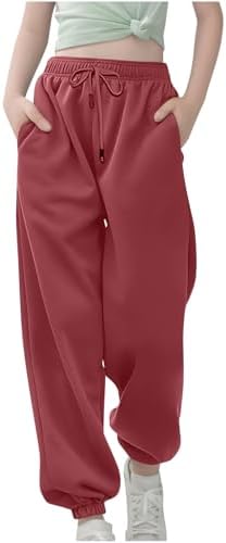 High-Waisted Pocketed Joggers for Boys and Girls