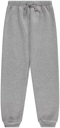 Girls Cotton Blend Jogger Pants Set - Cozy Stylish - Pack of 3 with Drawstring