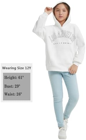 EXARUS Girls Crop Graphic Hoodie