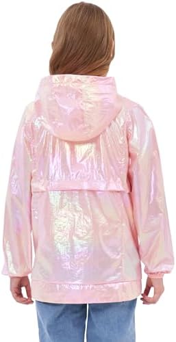 JESKIDS Girls Boys Lightweight Waterproof Rain Jacket Breathable Windproof 4-13yr