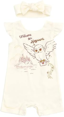 Harry Potter Charm Style - Hedwig Owl Romper Headband for Baby