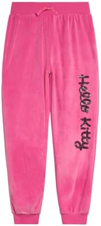 Hello Kitty Girls Set FleeceDrop Shoulder Sweatshirt Jogger Pants with Playful Design