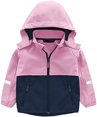 Hiheart Girls Windproof Softshell Jacket