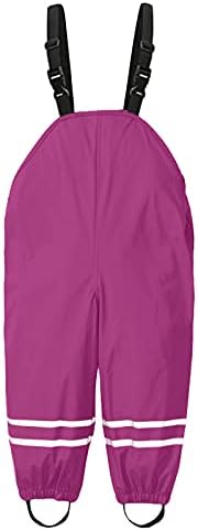 Aimaomi Toddler Boys Girls Waterproof Suspender Rain Bib Pant