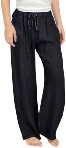 Casual Cotton Linen Pants Summer Lightweight Lounge relieving day