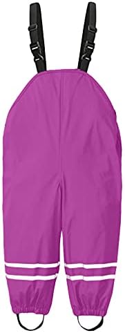 Aimaomi Toddler Boys Girls Waterproof Suspender Rain Bib Pant