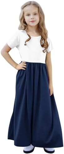 Girls Summer Casual Dress with Pockets