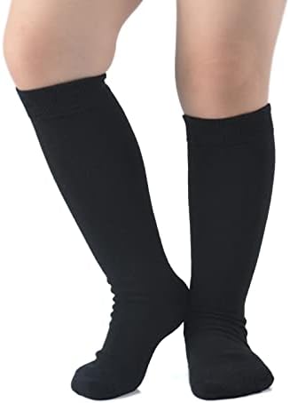 EPEIUS Girls Knee High Cotton Socks - Perfect for School Daily Use