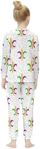 Girls Thermal Pajama Set Soft Comfortable Sleepwear for Kids