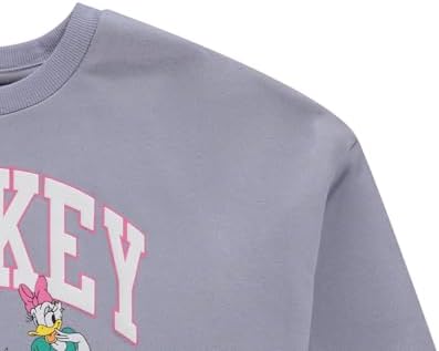 Disney Mickey Mouse Womens Collegiate Crewneck Sweatshirt