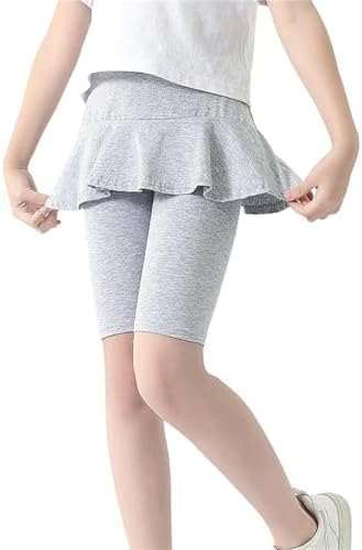 Toddler Girls Leggings with Ruffle Skirt and Stretchy Waist