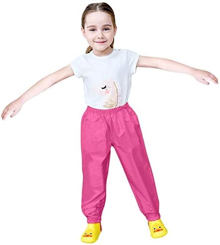 Kids Baby Rain Pants for US Toddlers waterproof Cotton Pants