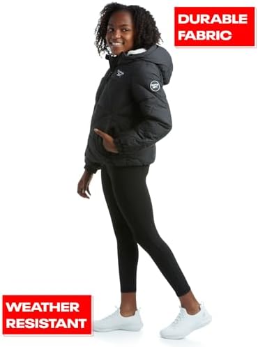Stay Warm Style Comfort Reebok Girls Heavyweight Quilted Puffer Parka