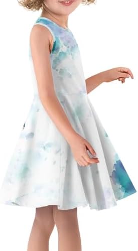asessembojepai Floral Unique Summer Sleeveless Dress for Active Girls