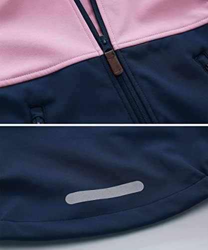 Hiheart Girls Windproof Softshell Jacket