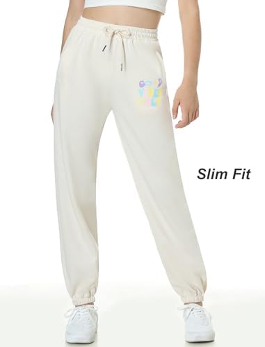 EXARUS Girls 3-Pack Letter Graphic Print Sweatpants