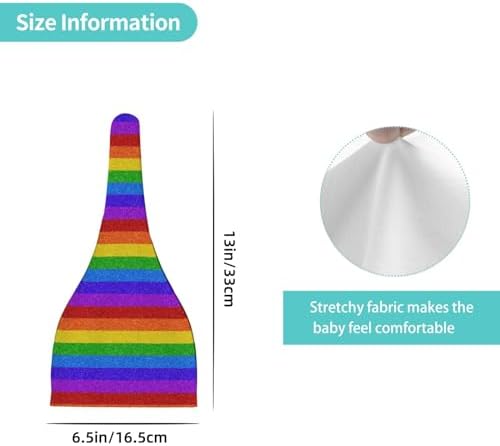 Perfect Choice Adjustable Glitter Baby Beanie Hat for 0-6 Months