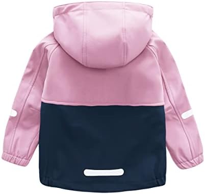 Hiheart Girls Windproof Softshell Jacket