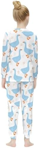 MEIKKO Girls Thermal Underwear Set Long Johns Lined