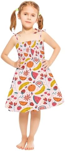 Beessbest Toddler Baby Girl Polka Dot Print Dress Spaghetti Straps Sleeveless Casual Dress