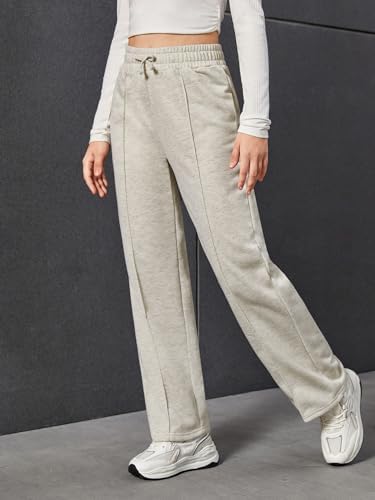 Floerns Girls Casual Drawstring High Waist Sweats