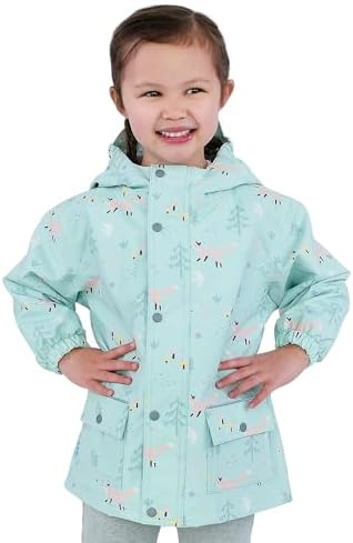JAN JUL Waterproof Fleece Lined Rain Jacket Multi-Season Rainwear for Kids