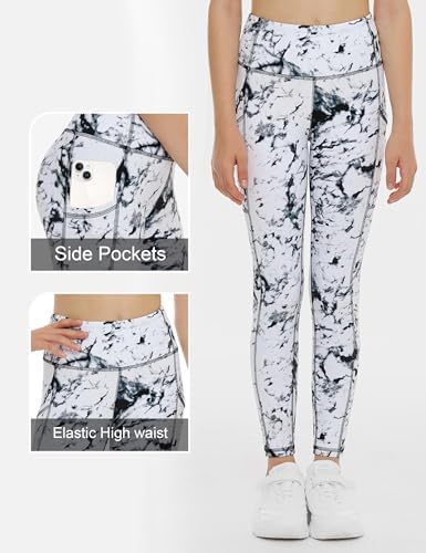 THE GYM PEOPLE Girls High Waist Stretch Leggings