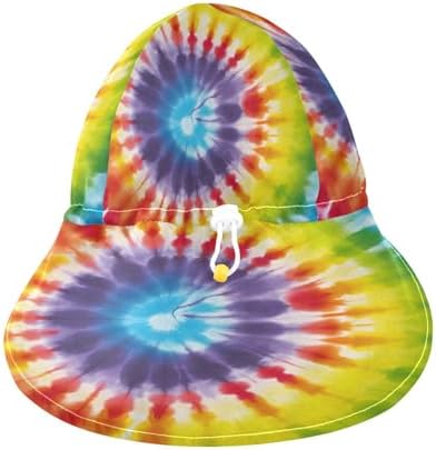 Emelivor Tiedye Rainbow Toddler Sun Hat UPF 50 UV Protection