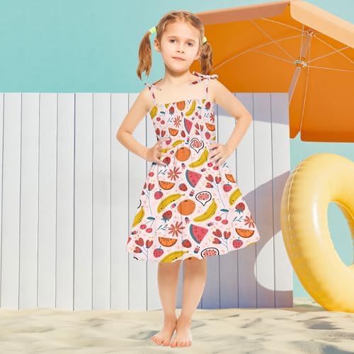 Beessbest Toddler Baby Girl Polka Dot Print Dress Spaghetti Straps Sleeveless Casual Dress