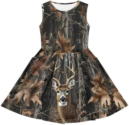 Frymappies Girls Streetwear - Mini Sleeveless Summer Dress for 2-14 Year Olds