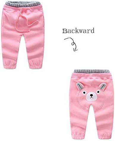 Mud Kingdom Kids Cozy Fleece Jogger Pants Winter Bear