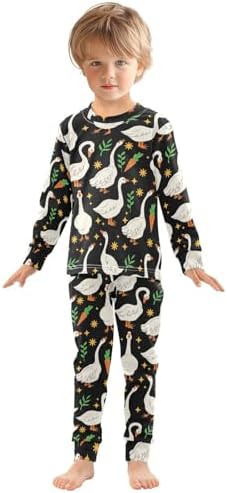 Soft Cotton Pajama Set for Girls - Long Sleeve breathable comfortable sleepwear