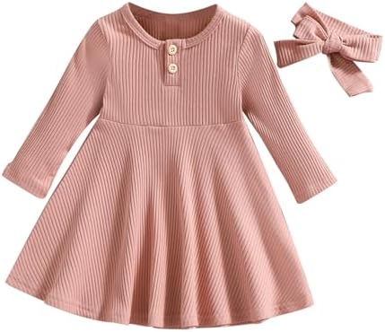 Beessbest Spring Knitted Dress for Kids Toddler