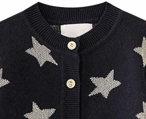 Geometric Knitted Sweater Jacket for Kids
