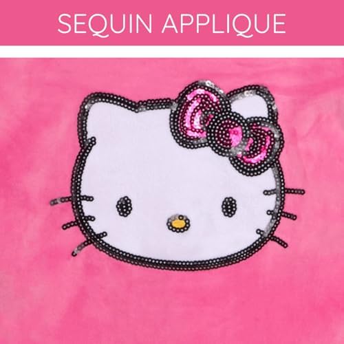 Hello Kitty Girls Set FleeceDrop Shoulder Sweatshirt Jogger Pants with Playful Design