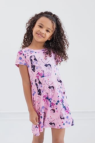 Disney Encanto Minnie Mouse Girls Short Sleeve Dress Headband