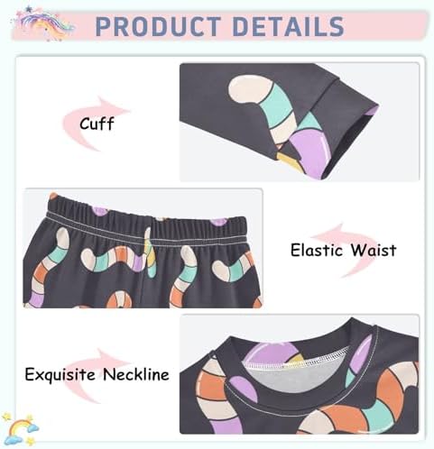 WIFIU Pajama Sets 2-Piece Soft Cotton Pjs for Home Casual Sleep
