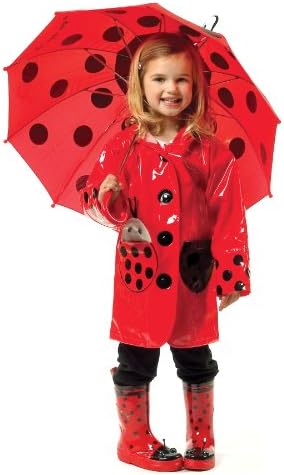 Kids Ladybug Rain Coat Waterproof Machine Washable Unique Design for Kids