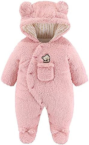 Muzuld Cartoon Animal Fleece Jumpsuit for Newborn