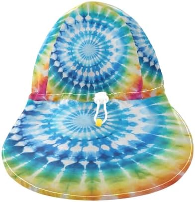 Emelivor Rainbow Tie-Dye Baby Sun Hat UPF 50