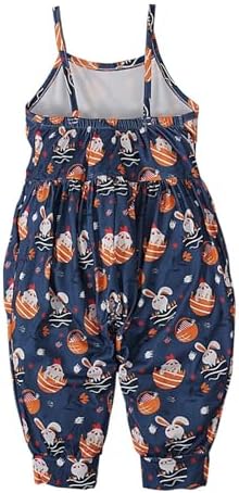 Cute Summer Jumpsuits for Kids - Harem Romper with Pockets