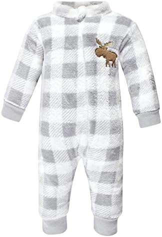 Hudson Baby - Cozy Plush Jumpsuits for Baby Girls Affordable Cozy Set