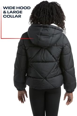 Stay Warm Style Comfort Reebok Girls Heavyweight Quilted Puffer Parka