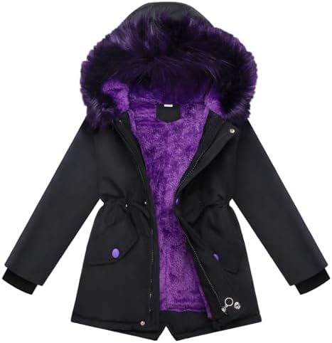 Girl Winter Coats Heavyweight Puffer Jacket for Kids Warm Parka